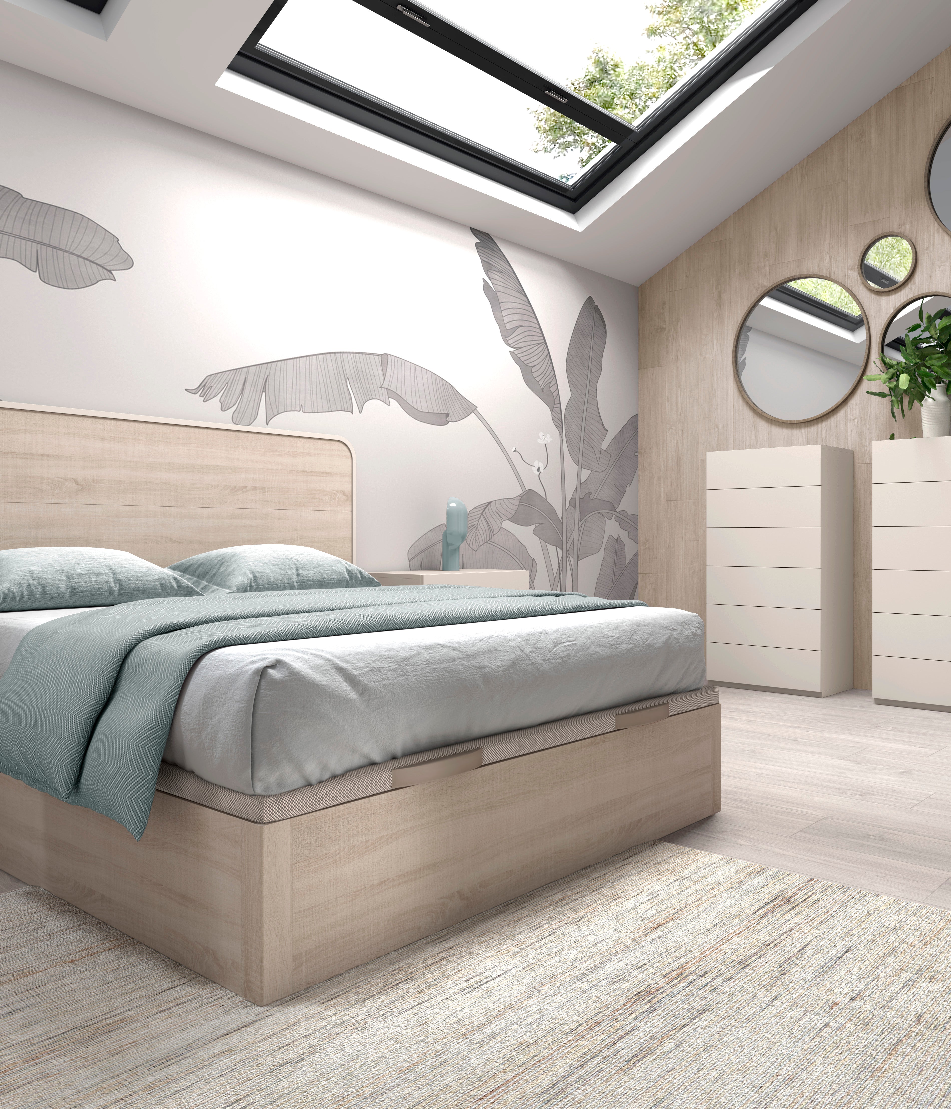 Cama Marbella (Canapé + Colchón + Topper)