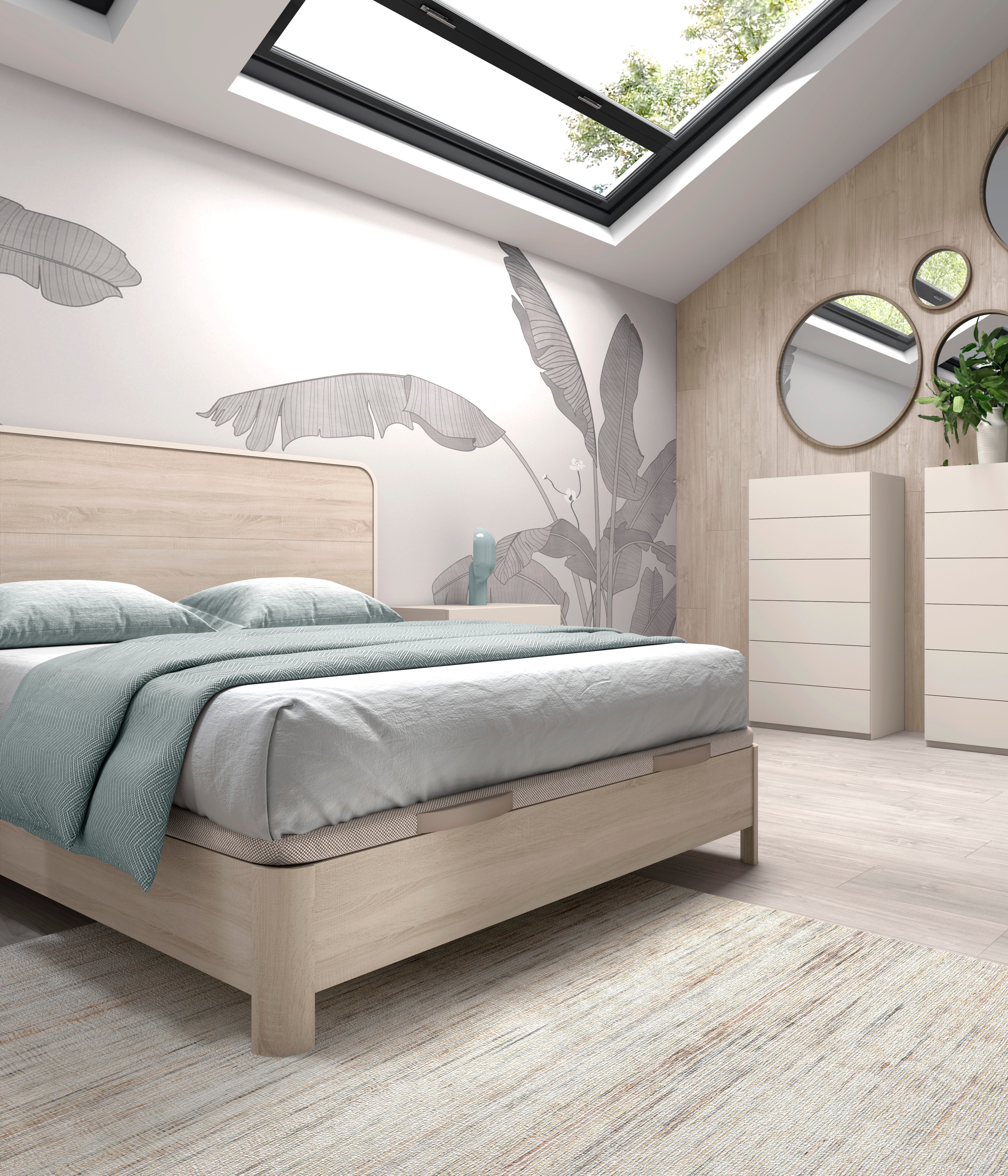 Cama Marbella (Canapé + Colchón + Topper)