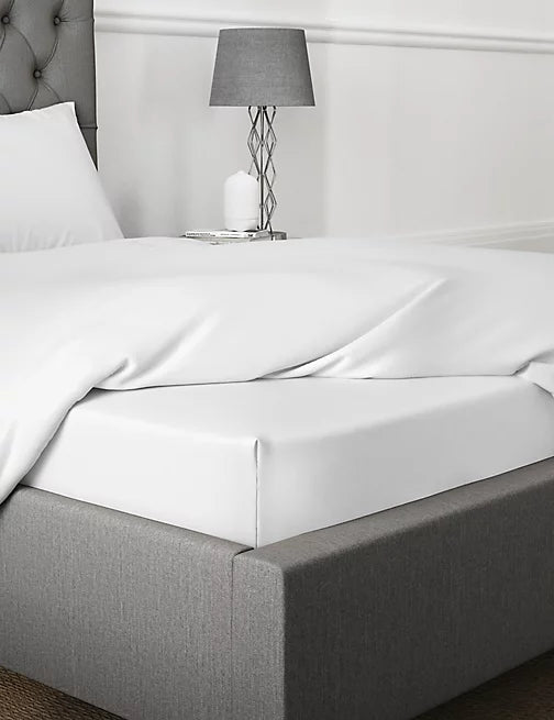 100 % gekämmte Baumwolle 200 Fäden (Weiß, Beige, Natur, Eis)