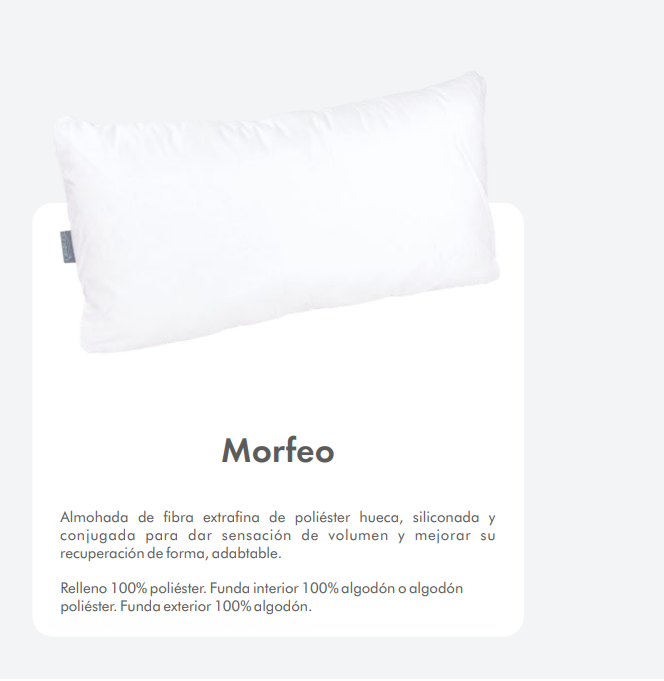 Almohada Premium Morfeo Acolchada