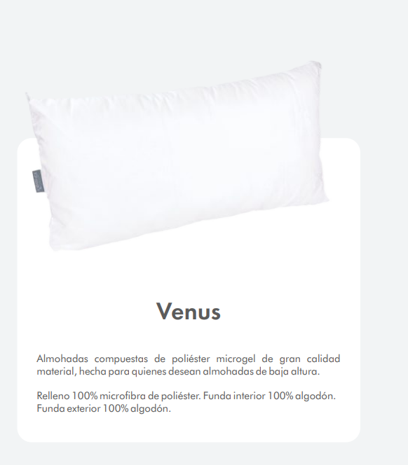 Almohada Premium Venus 2 estaciones