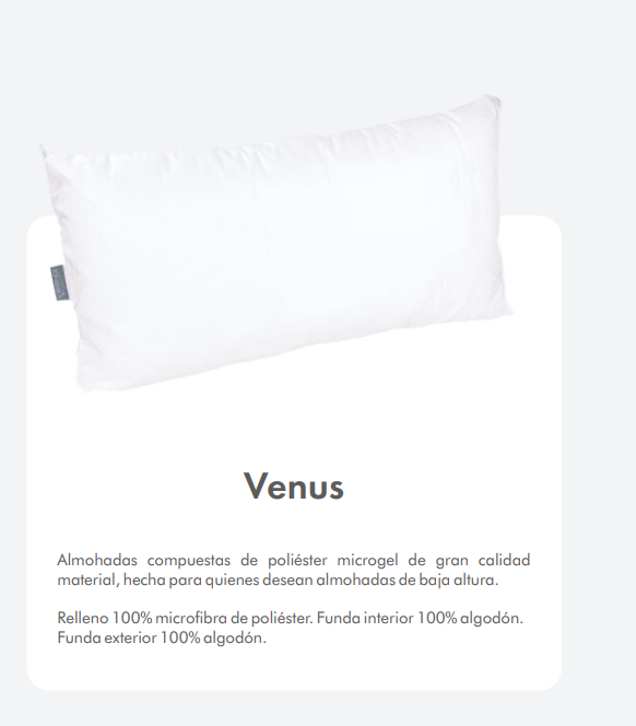 Almohada Premium Venus Cooler 100%